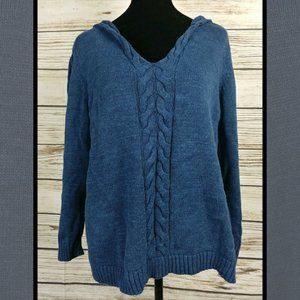 Tommy Bahama Pullover Hooded Sweater Blue XL